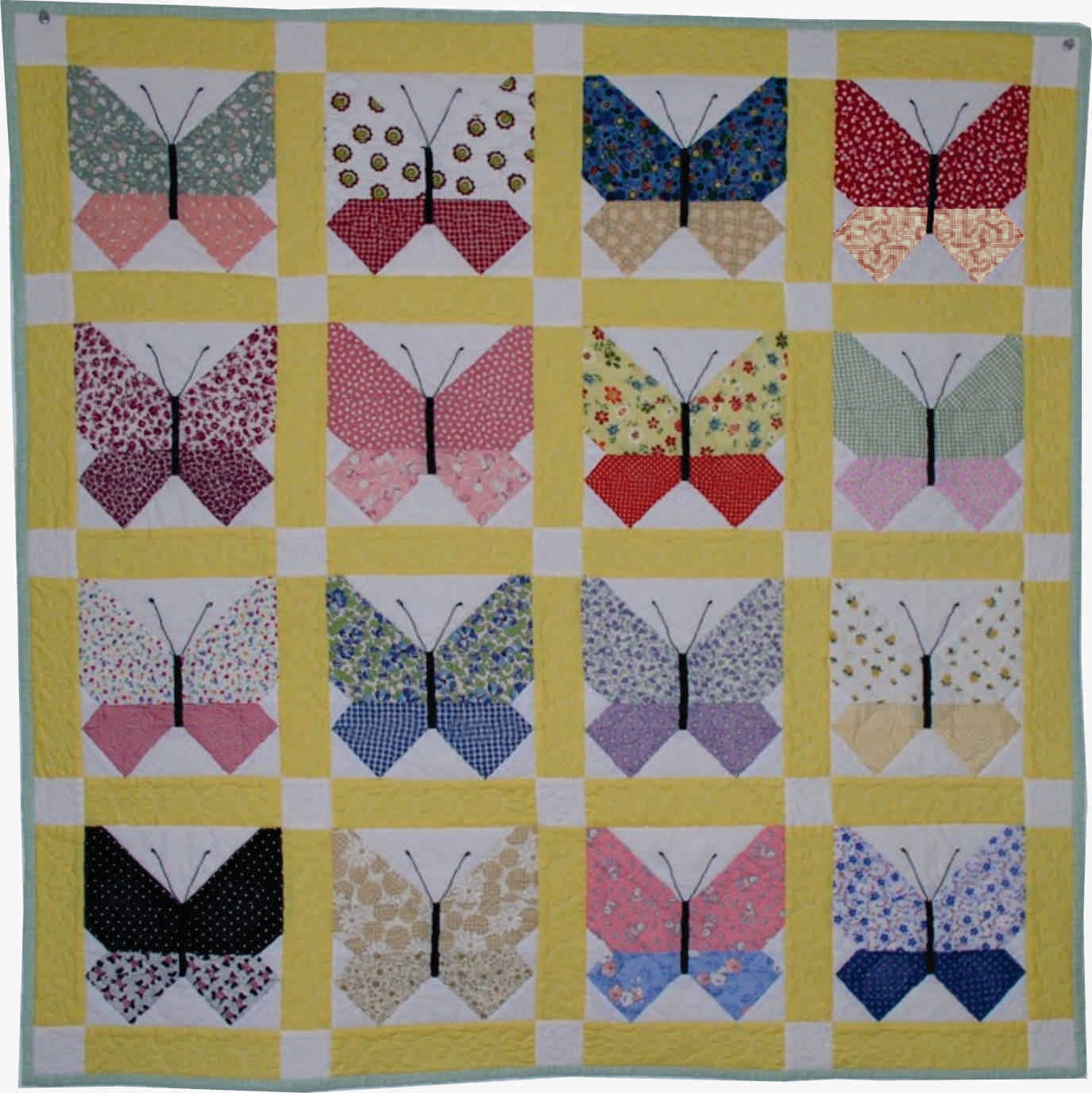 Retro Butterfly Quilt Pattern
